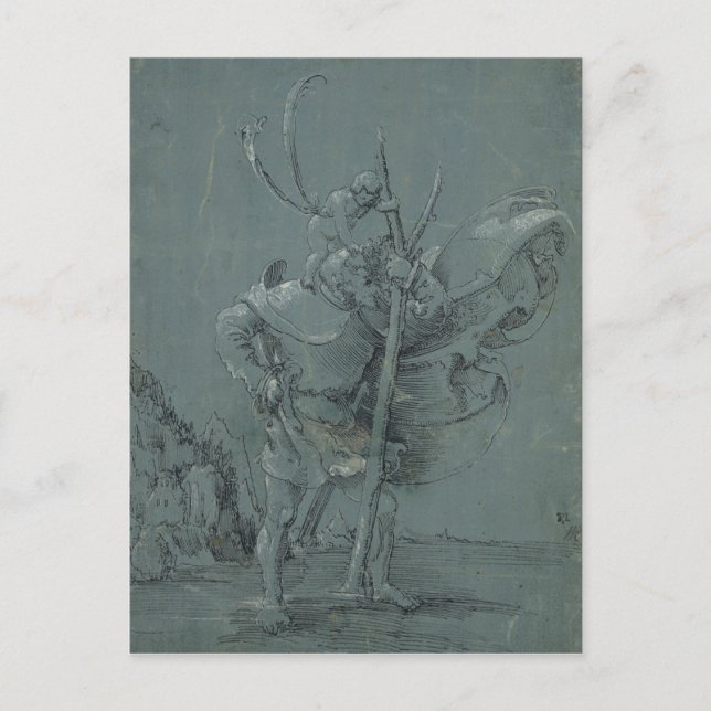 Saint Christopher, 1510 Postcard (Front)
