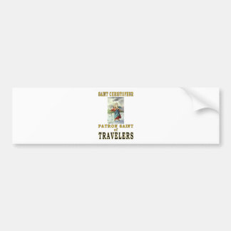 SAINT CHRISTOPHER BUMPER STICKER
