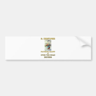 SAINT CHRISTOPHER BUMPER STICKER