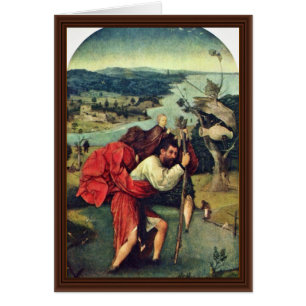 Saint Christopher. By Hieronymus Bosch (Best Quali
