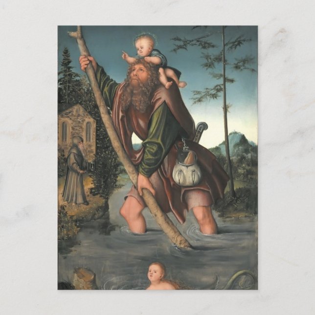 Saint Christopher by Hieronymus Bosch Postcard (Front)