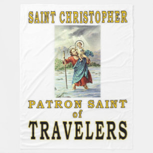 SAINT CHRISTOPHER FLEECE BLANKET