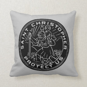Saint Christopher Medal Cushion