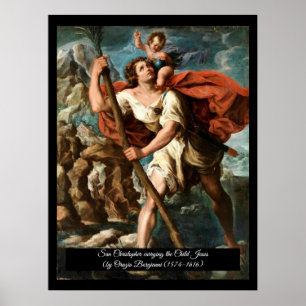 Saint Christopher Patron saint of Travelers Poster