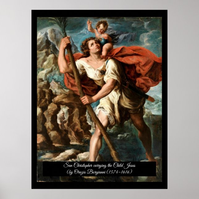 Saint Christopher Patron saint of Travelers Poster (Front)