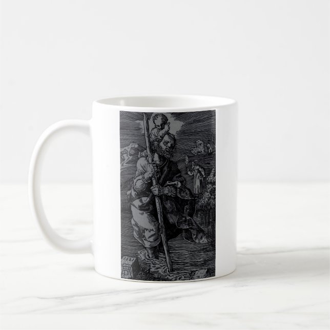 Saint Christopher venerated by Christians  Coffee Mug (Left)