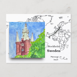 Saint Clara’s Church in Stockholm, Sweden Postcard
