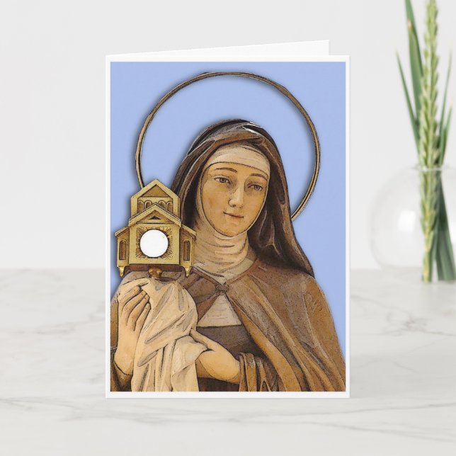 Saint Clare Assisi Card (Front)