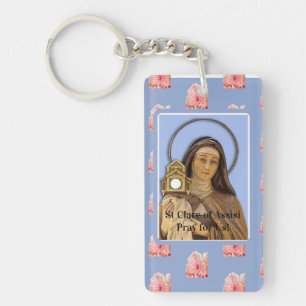 Saint Clare Assisi Key Ring