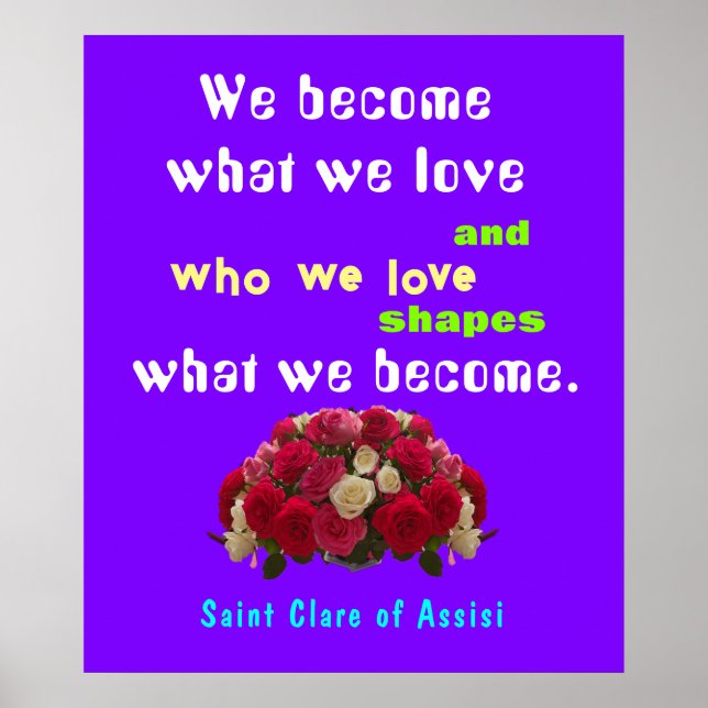 Saint Clare Assisi Poster (Front)