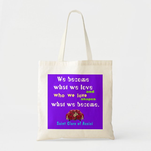 Saint Clare Assisi Poster Tote Bag (Front)