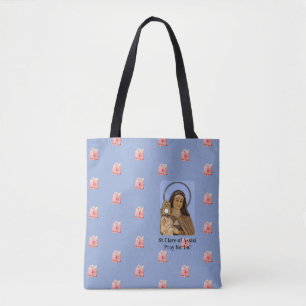 Saint Clare Assisi Tote Bag