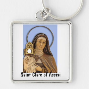 Saint Clare of Assisi Key Ring