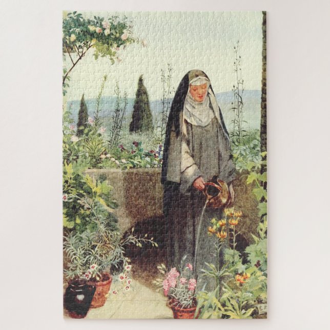 Saint Clare of Assisi: Patroness of Television Jigsaw Puzzle (Vertical)