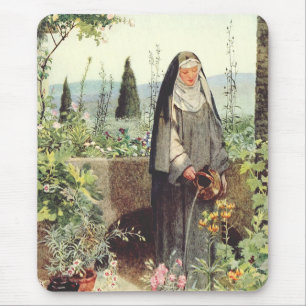 Saint Clare of Assisi: Patroness of Television Mouse Mat