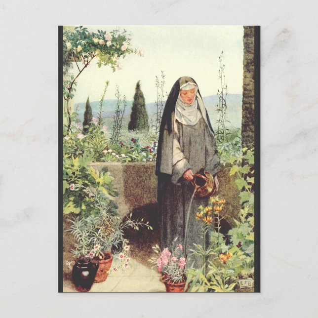 Saint Clare of Assisi: Patroness of Television Postcard (Front)
