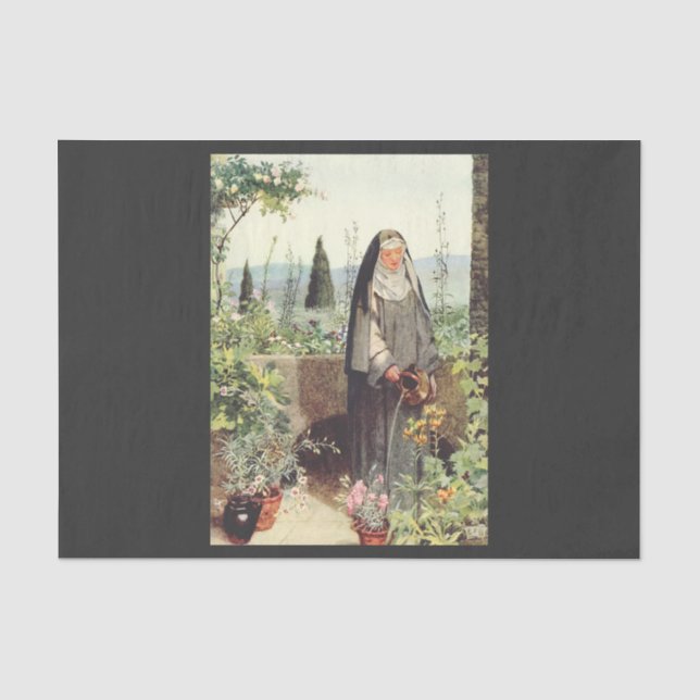 Saint Clare of Assisi: Patroness of Television Tissue Paper (Front)