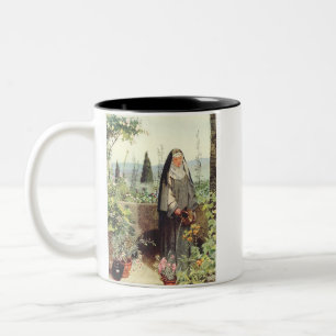 Saint Clare of Assisi: Patroness of Television Two-Tone Coffee Mug