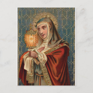 Saint Clare of Assisi Postcard