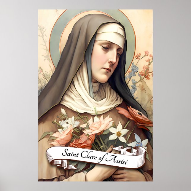 Saint Clare of Assisi Poster (Front)
