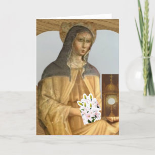 Saint Clare of Assisi Thank You Card