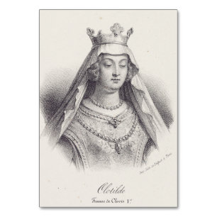 Saint Clotilde second wife of Clovis Table Number