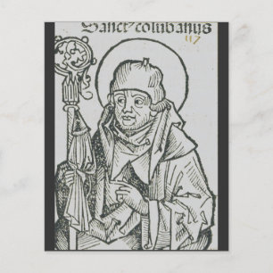 Saint Columba of Iona Sacred Celtic Graphic Art