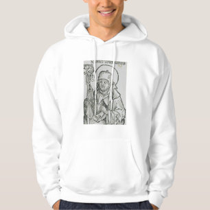 Saint Columba of Iona Sacred Celtic Graphic Art Hoodie