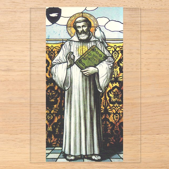 Saint Columbanus Irish missionary Acrylic Invitations (Front)