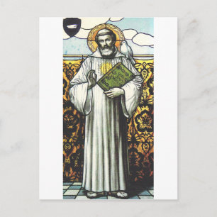 Saint Columbanus Irish missionary Postcard
