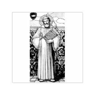 Saint Columbanus Irish missionary Self-inking Stamp