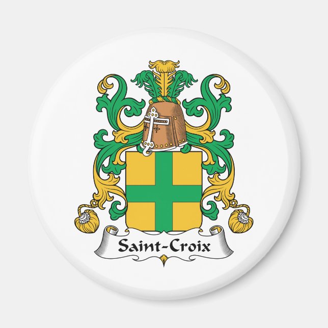 Saint-Croix Family Crest Magnet (Front)