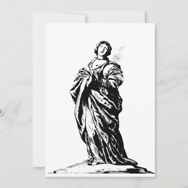 Saint Cunera of Rhenen virgin and martyr Invitation (Front)