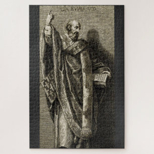 Saint Cyril of Jerusalem Sacred Graphic Art Jigsaw Puzzle