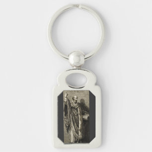 Saint Cyril of Jerusalem Sacred Graphic Art Key Ring