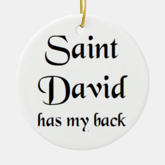 saint david ceramic tree decoration