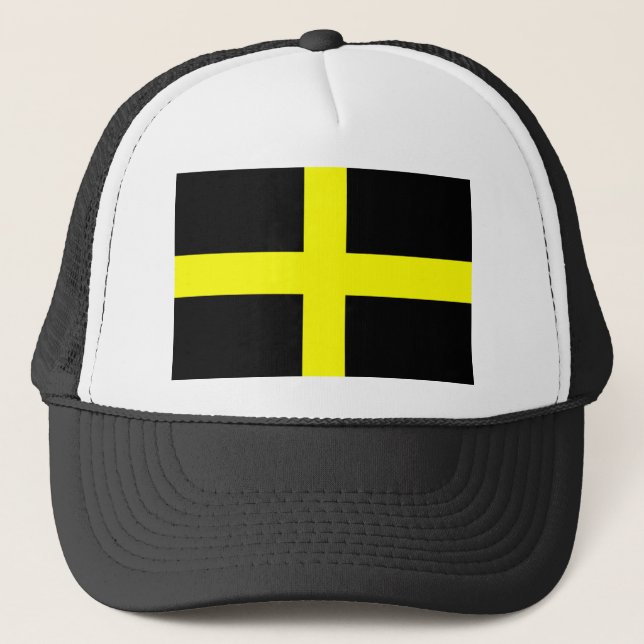 saint david flag trucker hat (Front)