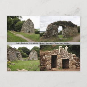 Saint Declan's Holy Well & Church Ireland Postcard