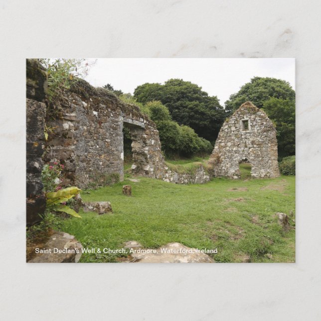 Saint Declan's Well & Church Ireland Postcard (Front)