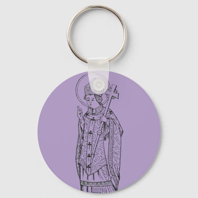 Saint Deiniol Abbot and Bishop Key Ring (Front)