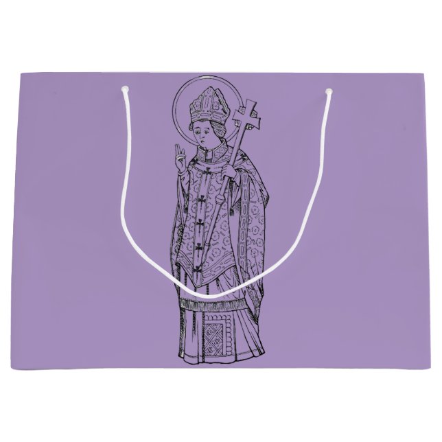 Saint Deiniol Abbot and Bishop Large Gift Bag (Front)