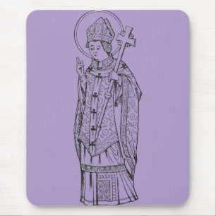 Saint Deiniol Abbot and Bishop Mouse Mat