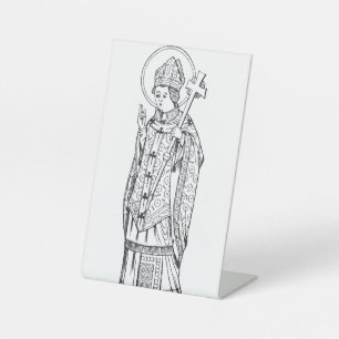 Saint Deiniol Abbot and Bishop Pedestal Sign