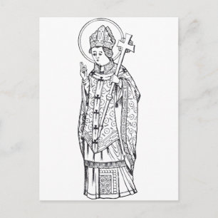Saint Deiniol Abbot and Bishop Postcard