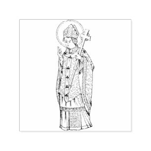 Saint Deiniol Abbot and Bishop Self-inking Stamp