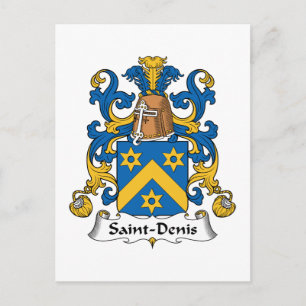 Saint-Denis Family Crest Postcard