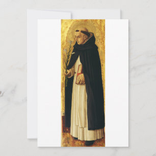 Saint Dominic by Carlo Crivelli Holiday Card