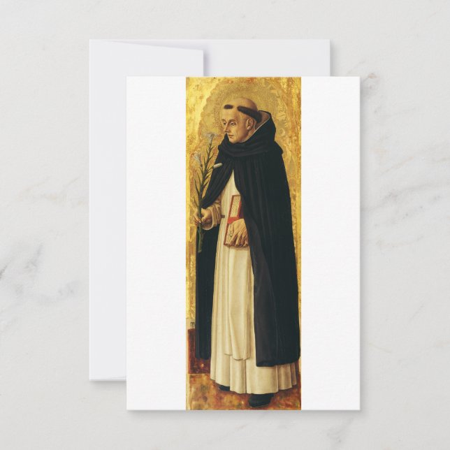 Saint Dominic by Carlo Crivelli Thank You Card (Front)