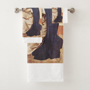 Saint Dominic by Fra Angelico Renaissance Fine Art Bath Towel Set