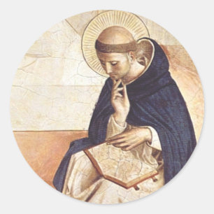 Saint Dominic by Fra Angelico Renaissance Fine Art Classic Round Sticker